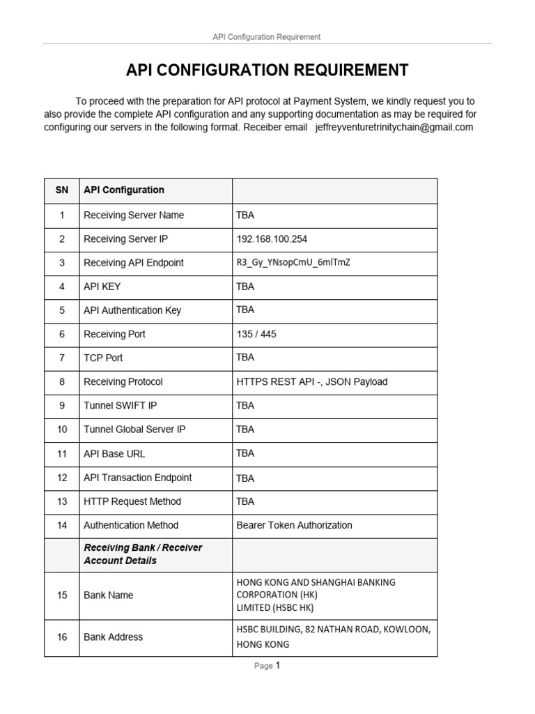 API Configuration Hkul.docx 2026 | PDF