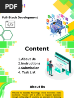 CodeAlpha Full Stack Internship Guide | PDF | Java Script | Web Development