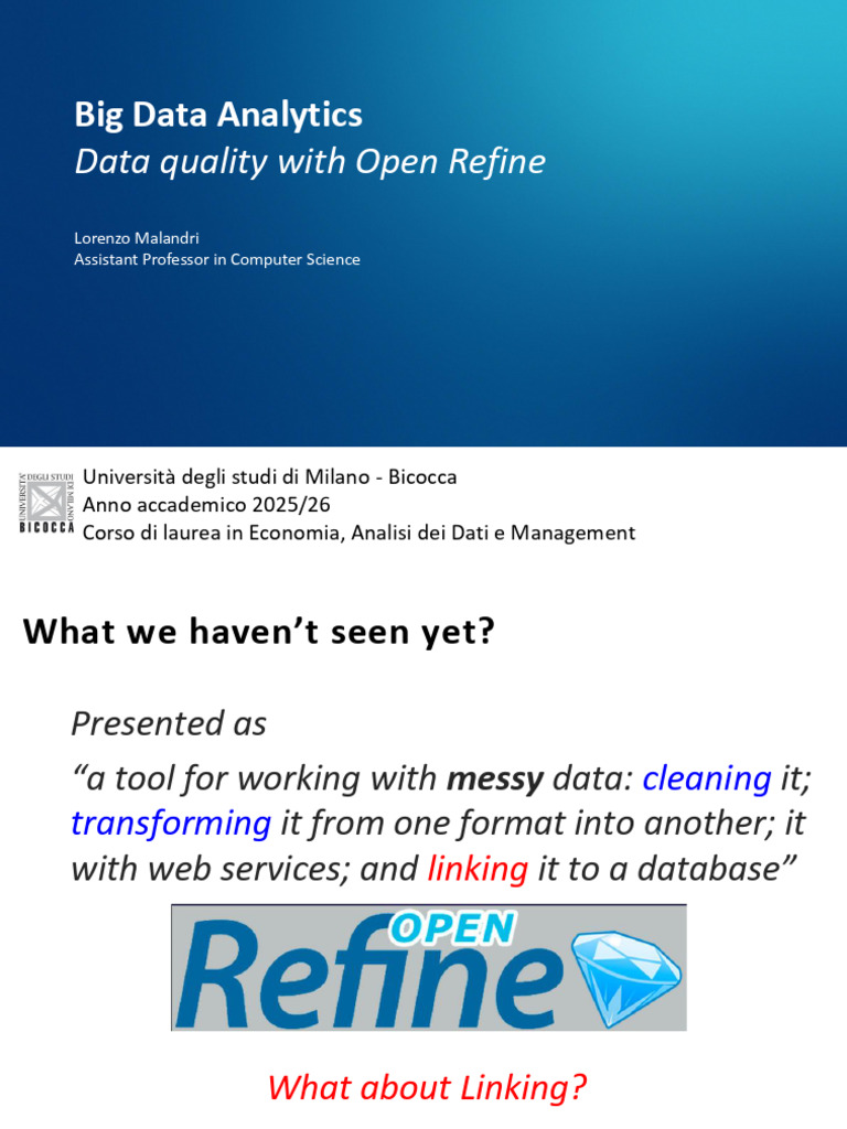 06 OpenRefine Reconciliation | PDF | Data | Information Science