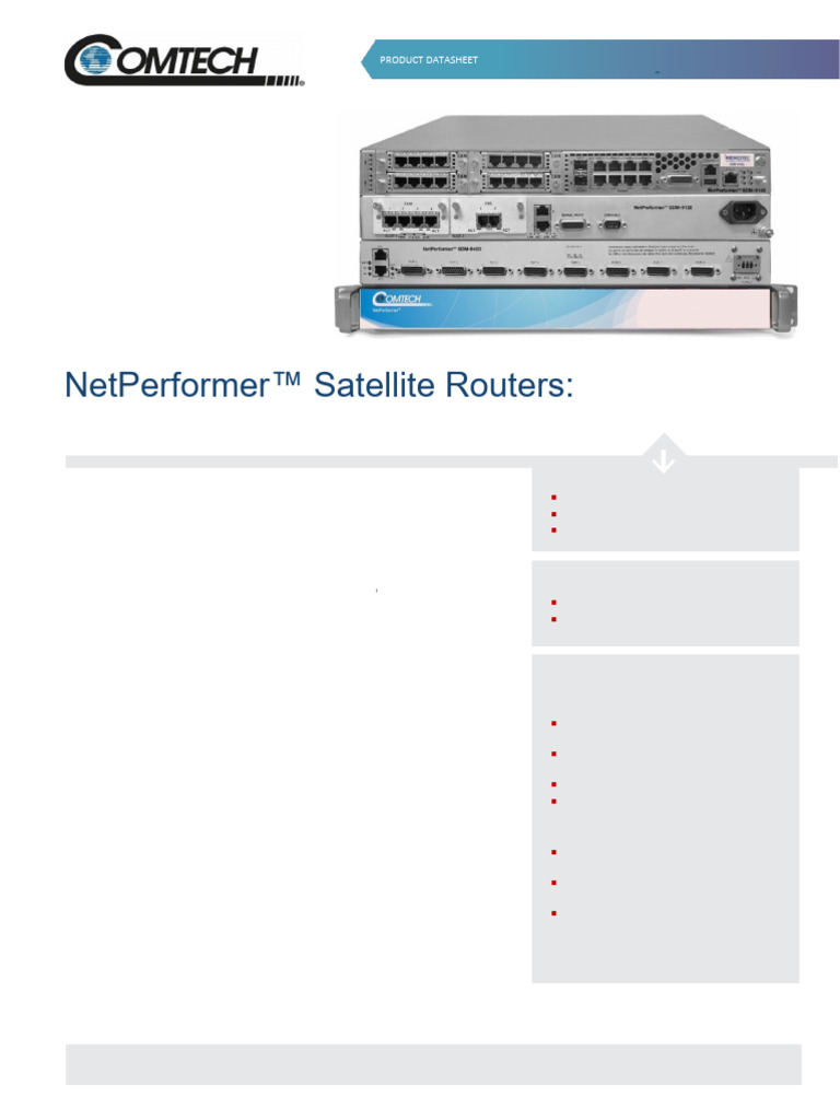 NetPerformer Satellite Routers V15b | PDF | Computer Network | Router ...