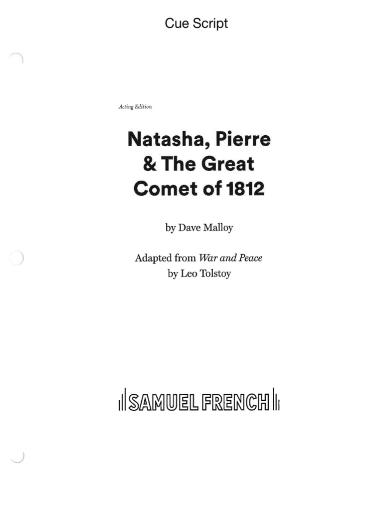 Great Comet Cue Script | PDF