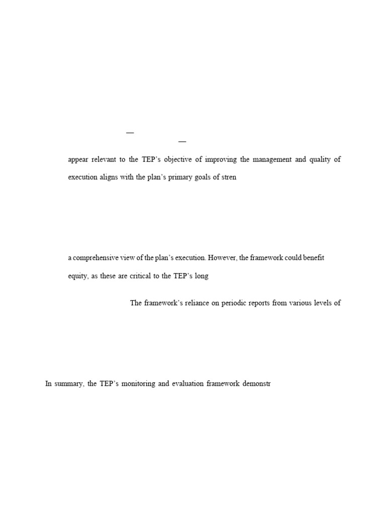 M5 MandE Exercise - Example Response 2 | PDF