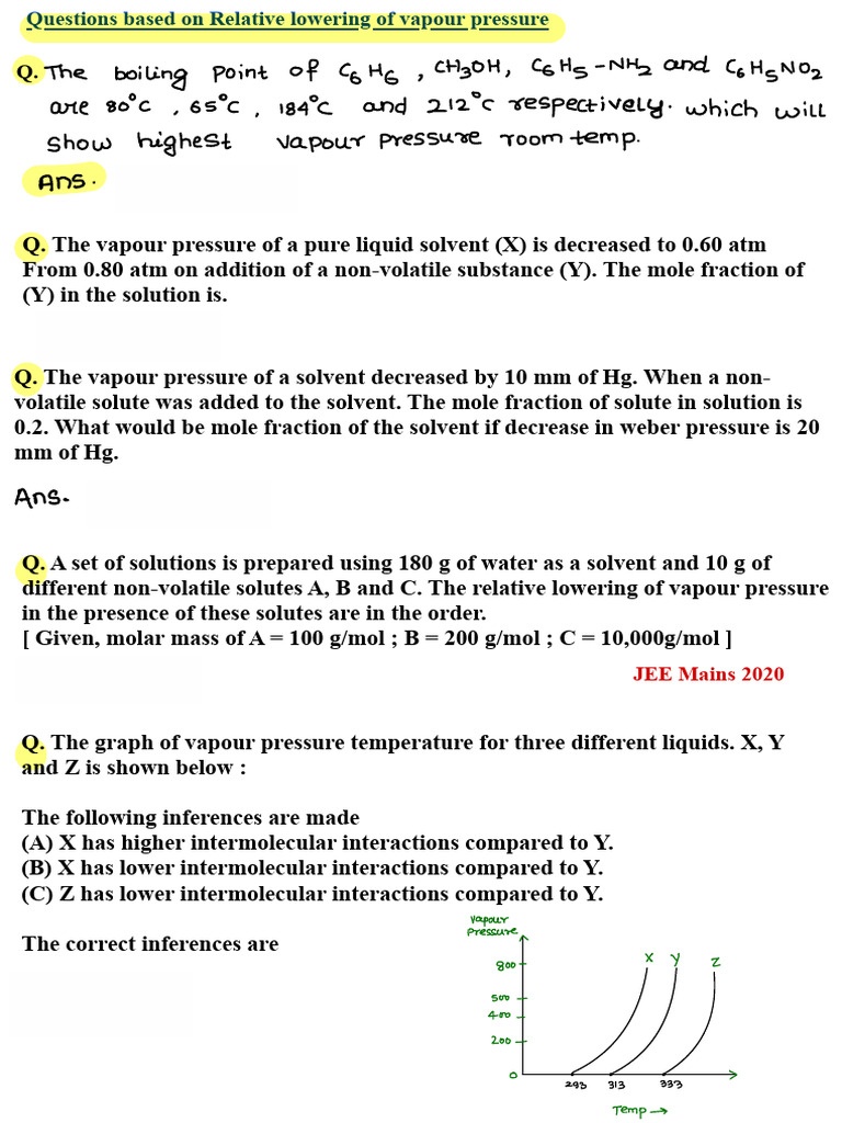 Liquid Solution | PDF | Vapor | Physical Quantities