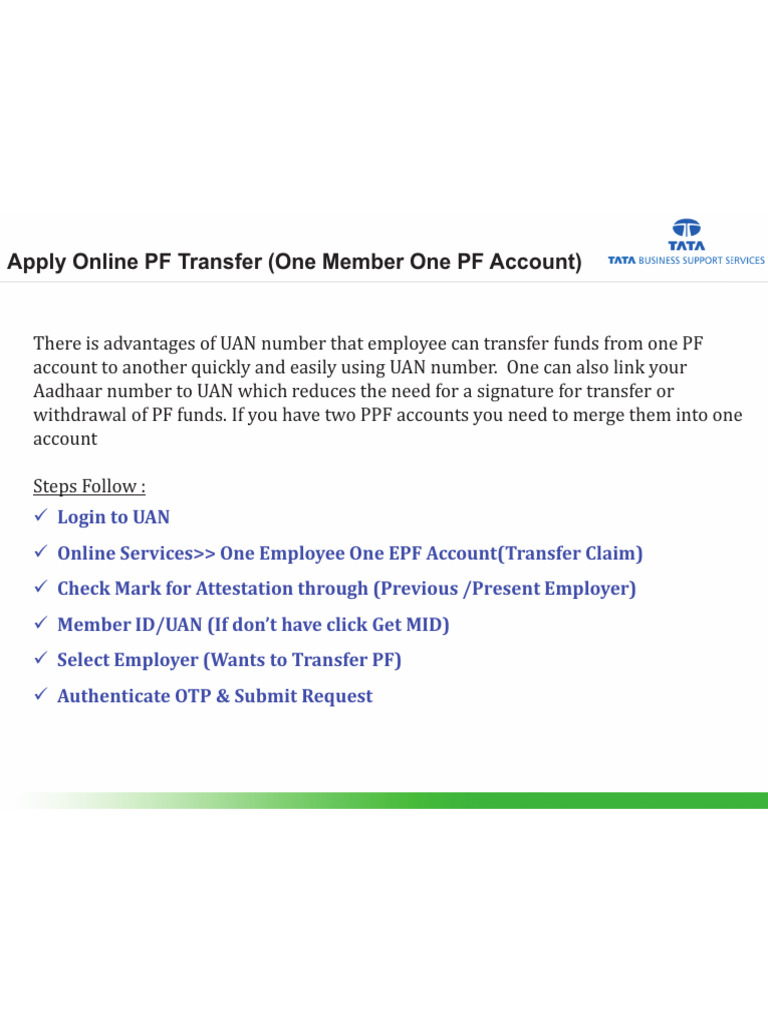 779424_87150_1 EPFO PF & EPS Transfer Procedure | PDF
