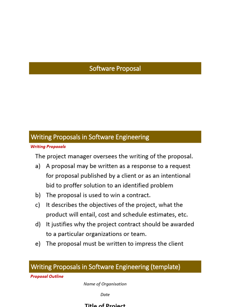 Software Proposal | PDF