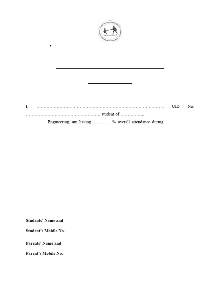 Undertaking Form | PDF