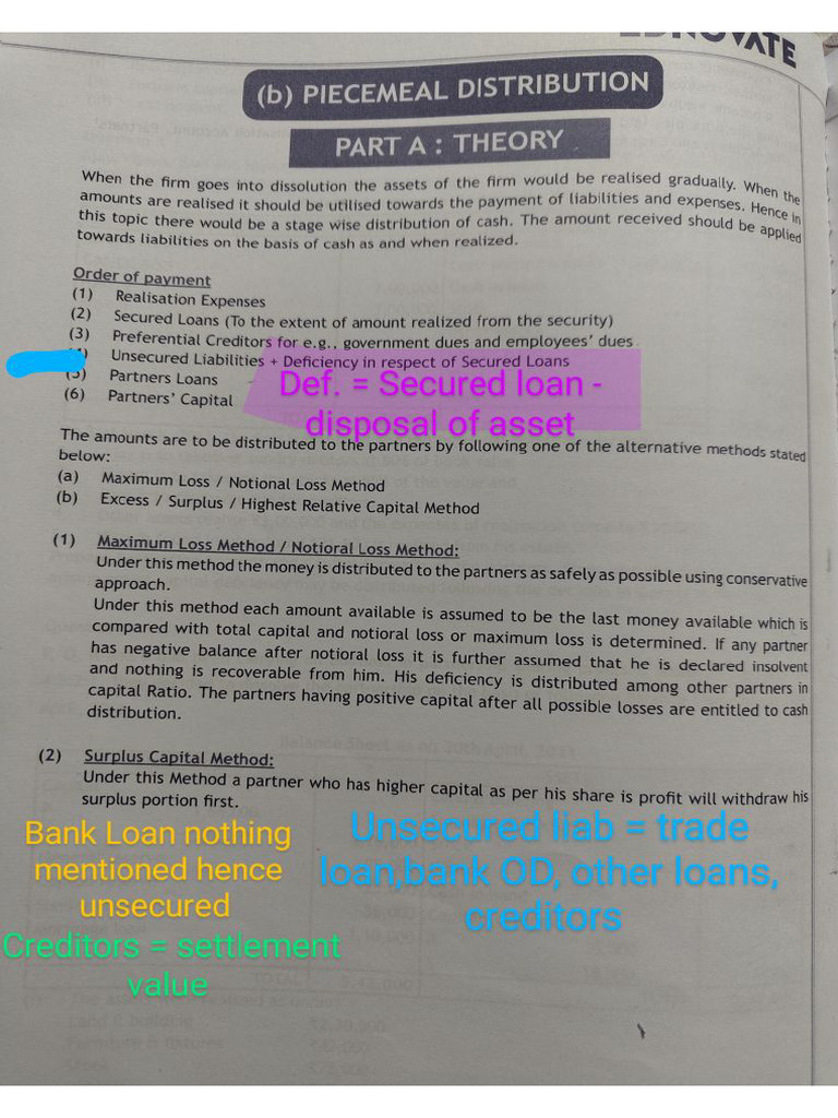 Piecemeal Distribution | PDF
