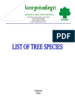 List of Tree Species