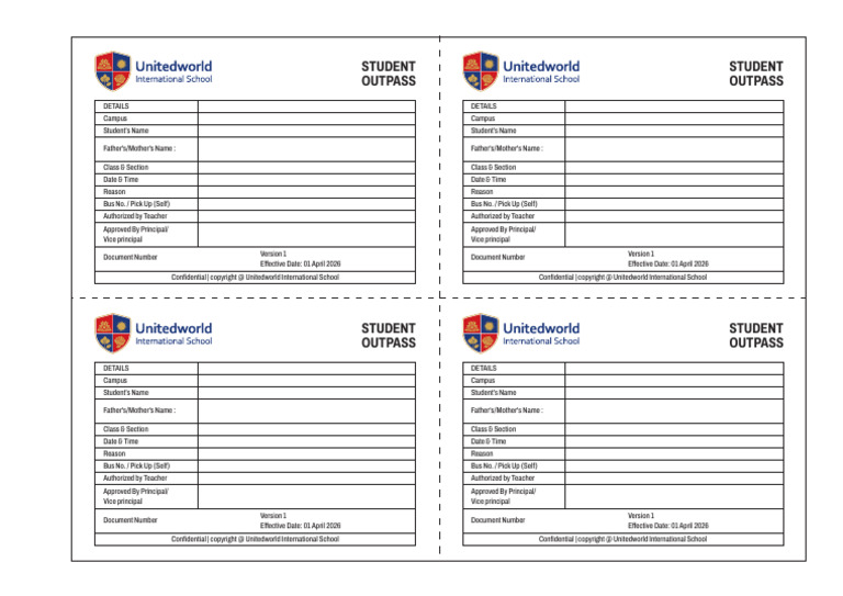 UIS Student Pass Design | PDF