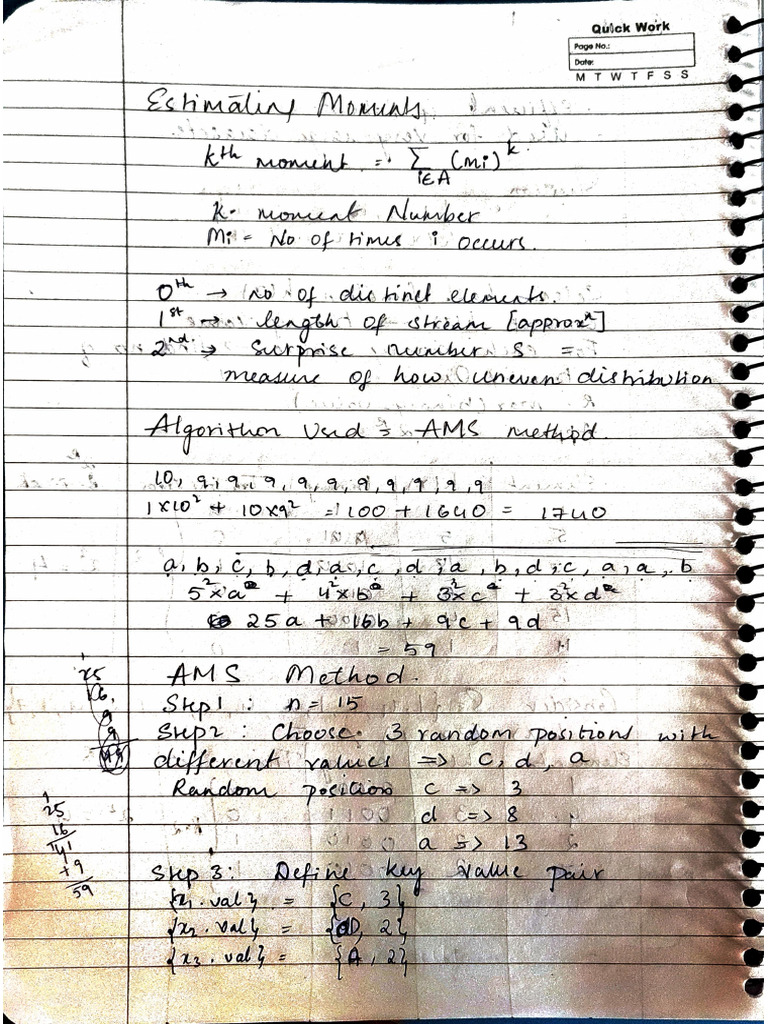 AMS and DGIM Algorithms | PDF