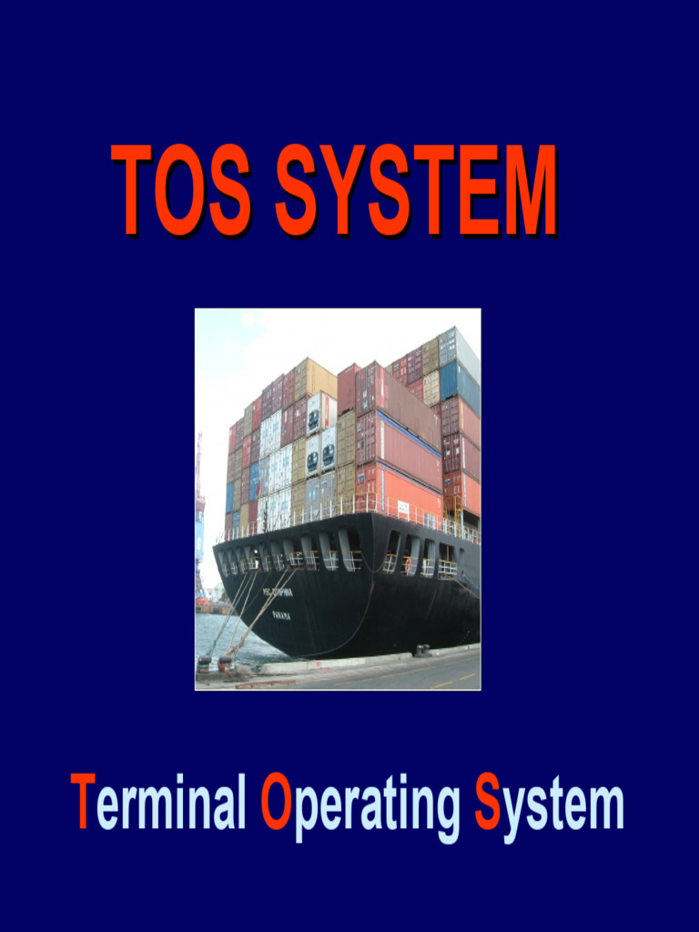 Terminal Operating System | PDF | Ships | Crane (Machine)