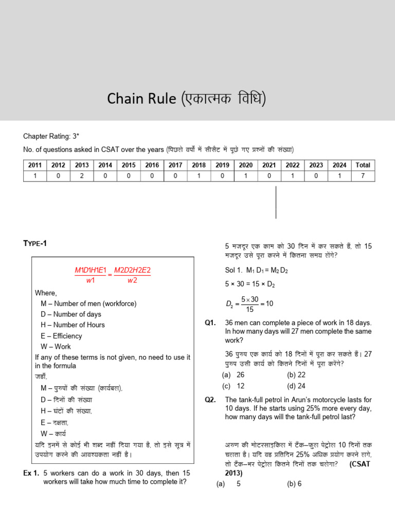 Chain Rule | PDF