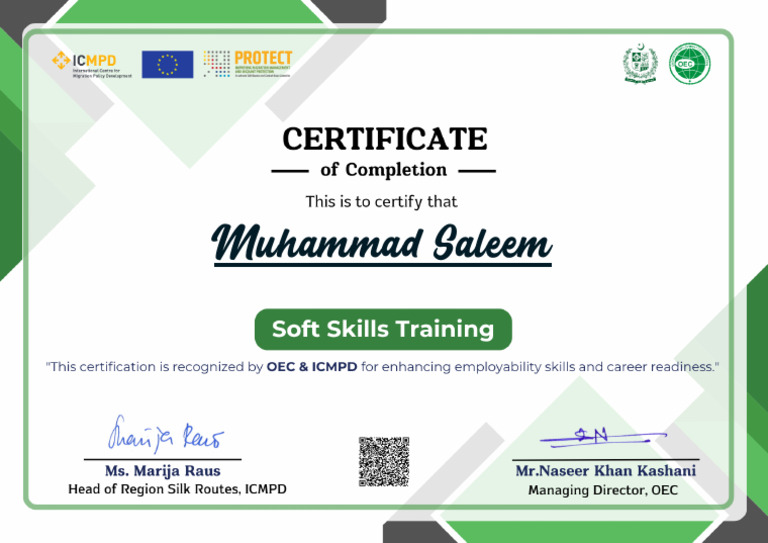 Soft Skills Certificate | PDF