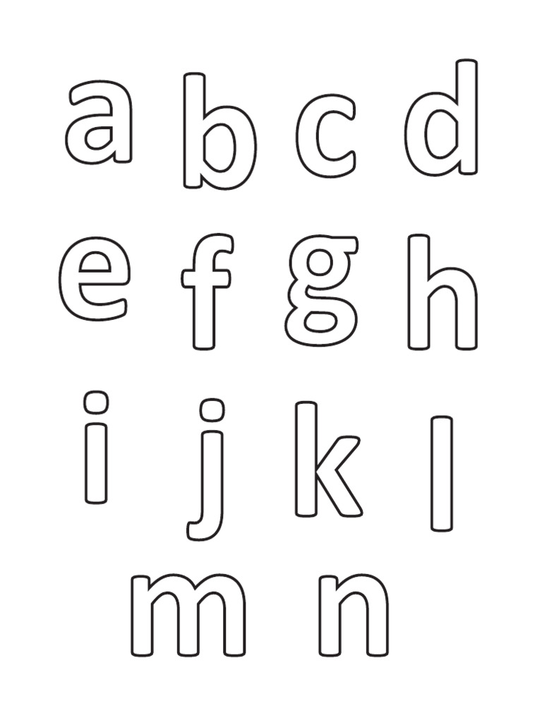 Lowercase Printable Letters | PDF