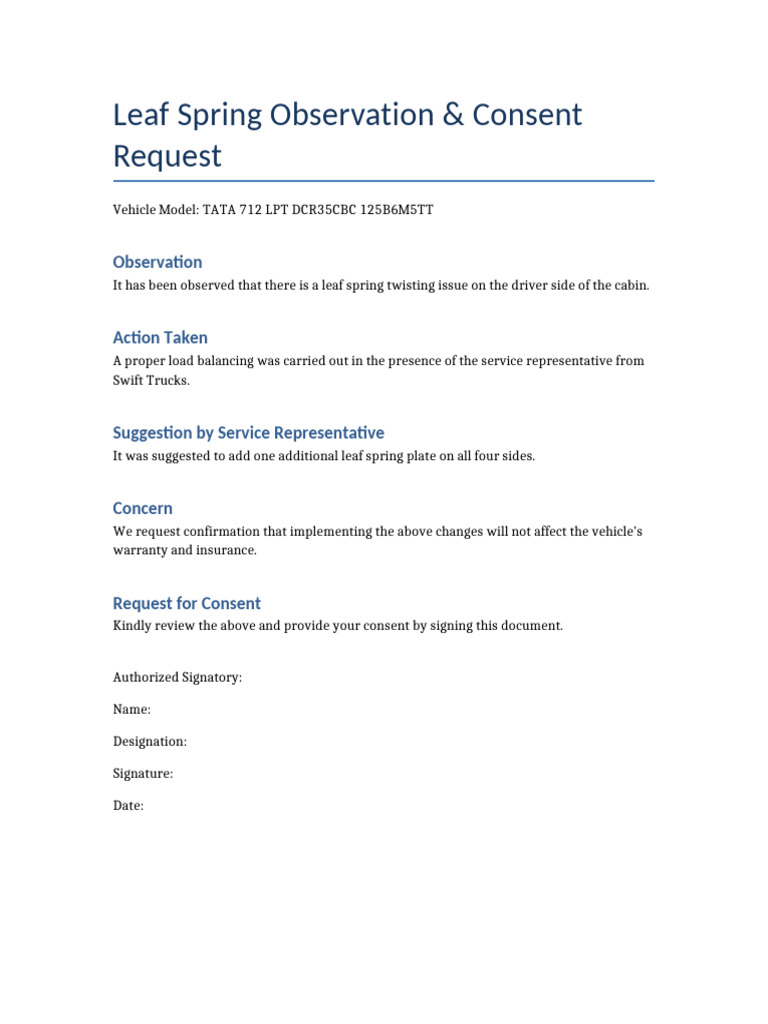 Leaf Spring Observation Report | PDF