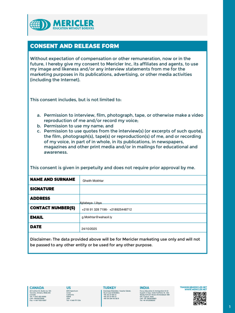Appendix 9 Consent Form | PDF | Mass Media | Human Communication
