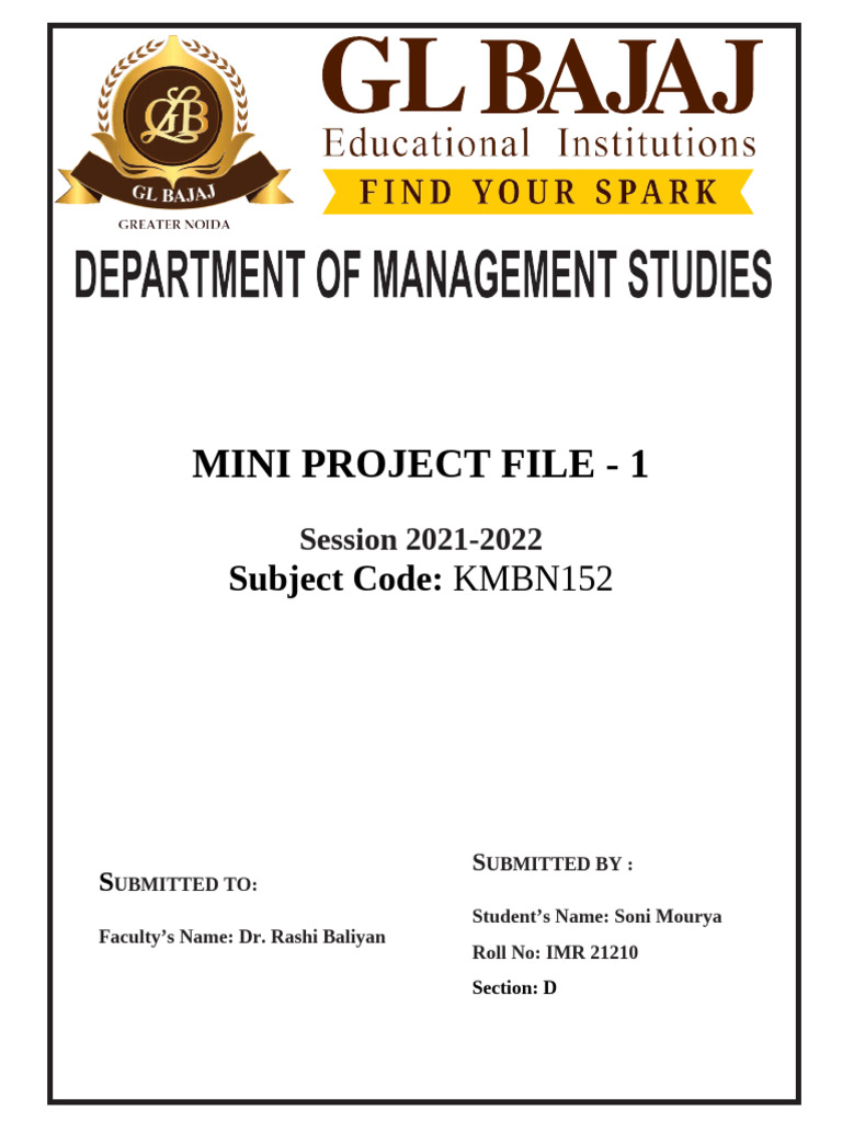 Soni Mourya Mini Project | PDF | Neonatal Intensive Care Unit | Infants