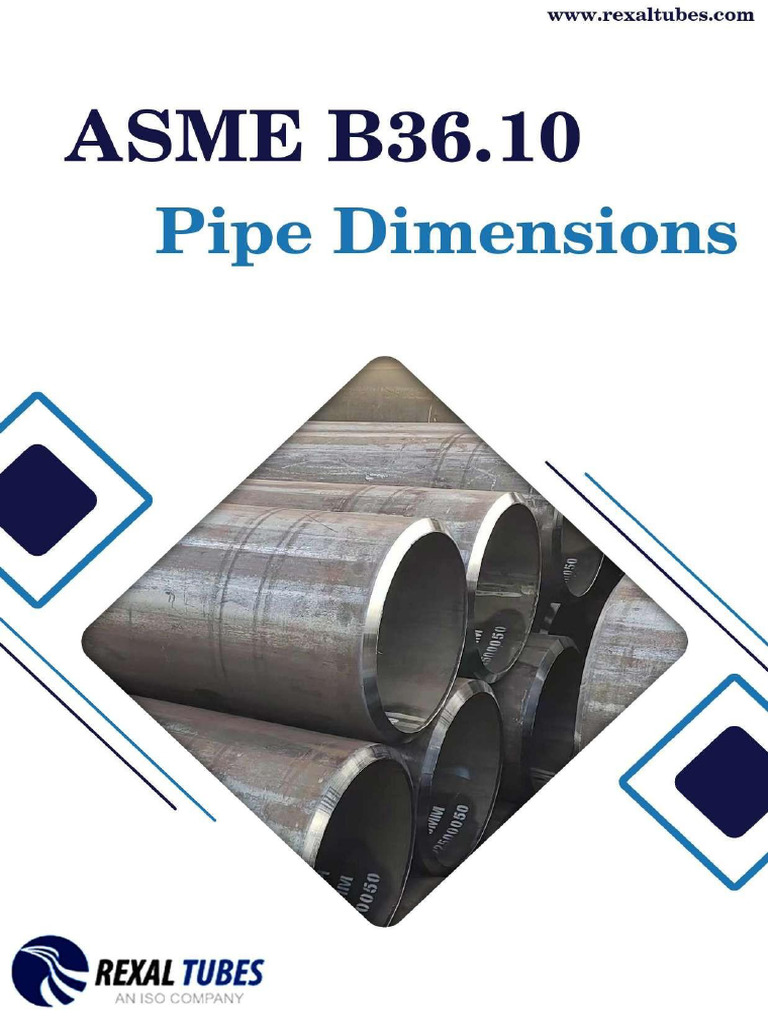 Asme b36 10 Pipe Dimensions | PDF