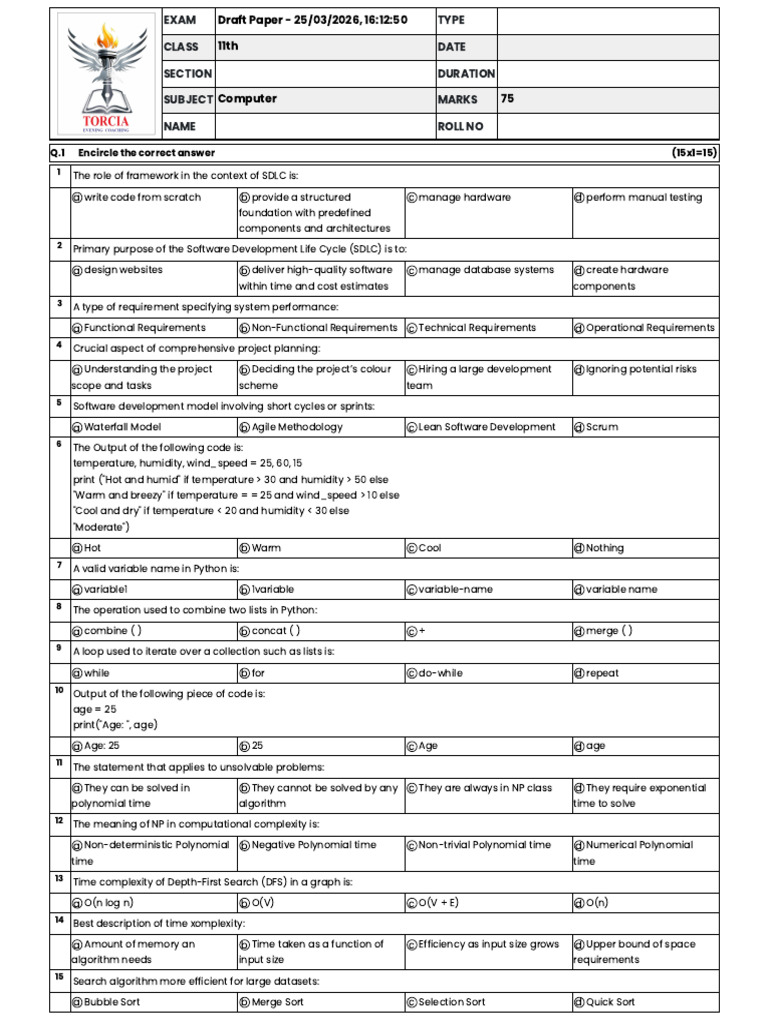 1st Year Unit 123 Flp Test | PDF | Software Development Process ...