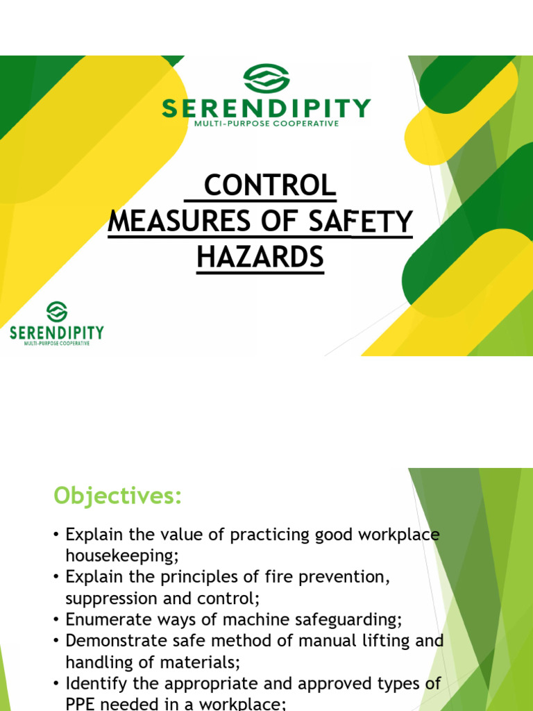TOPIC 4B Control Measures of Safety Hazards | PDF | Personal Protective ...