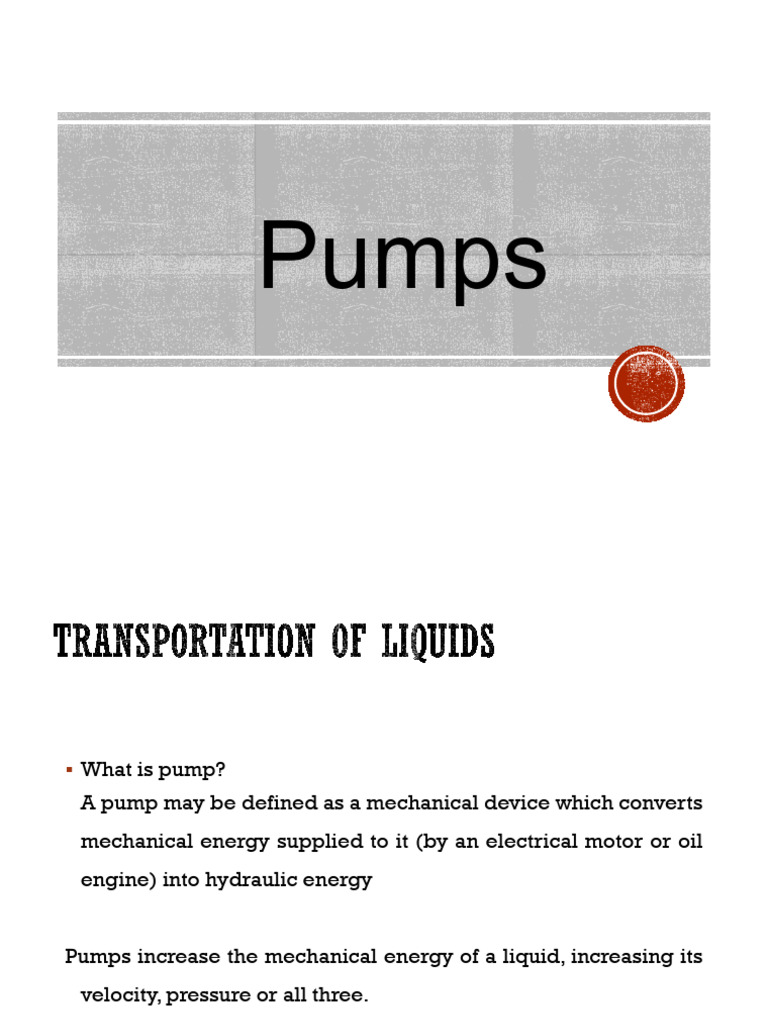 Pumps | PDF | Pump | Mechanical Engineering