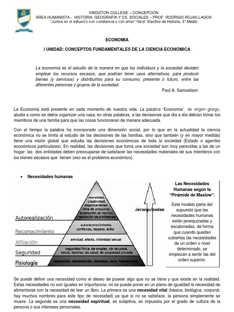 Introduccion Economía | PDF | Bienes | Ciencias económicas