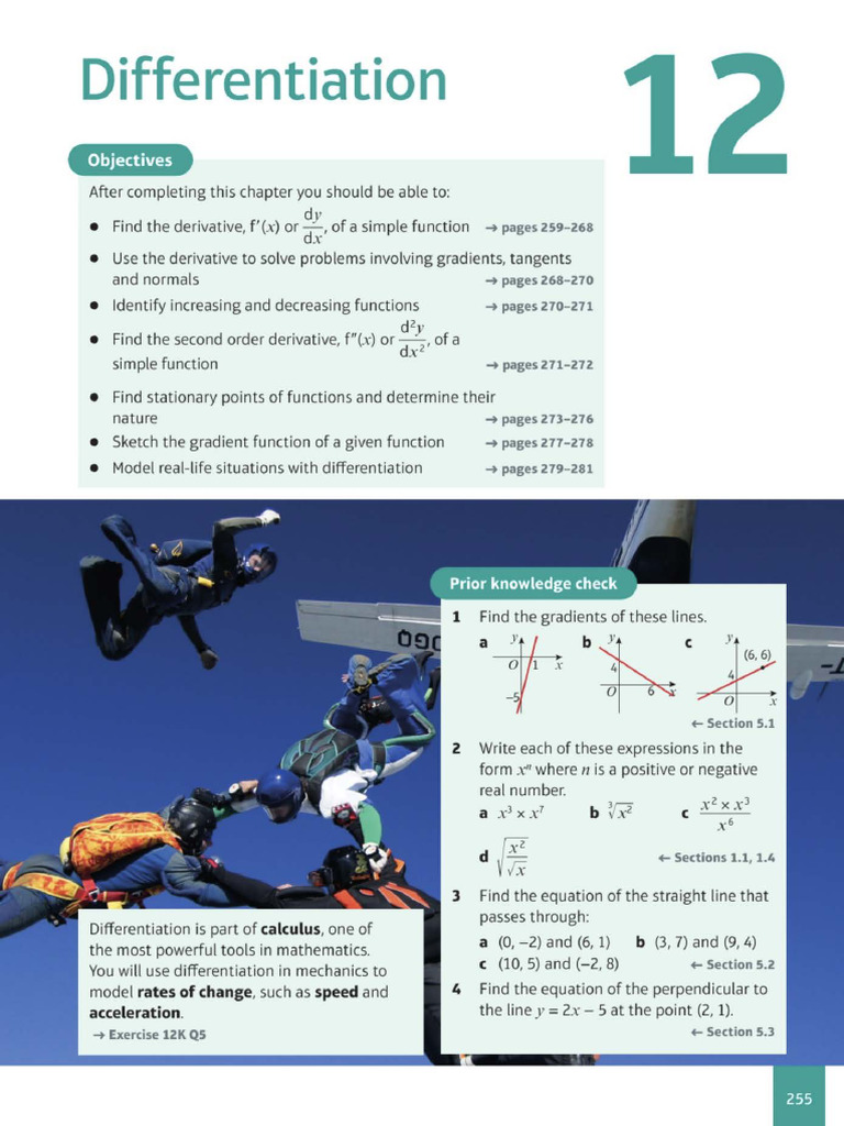 Chapter 12 - Differentiation | PDF