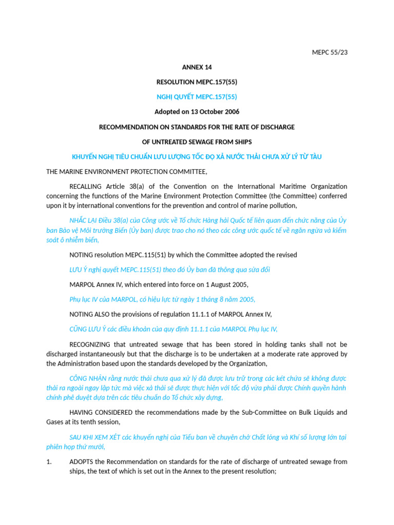 MEPC 55 (1) | PDF