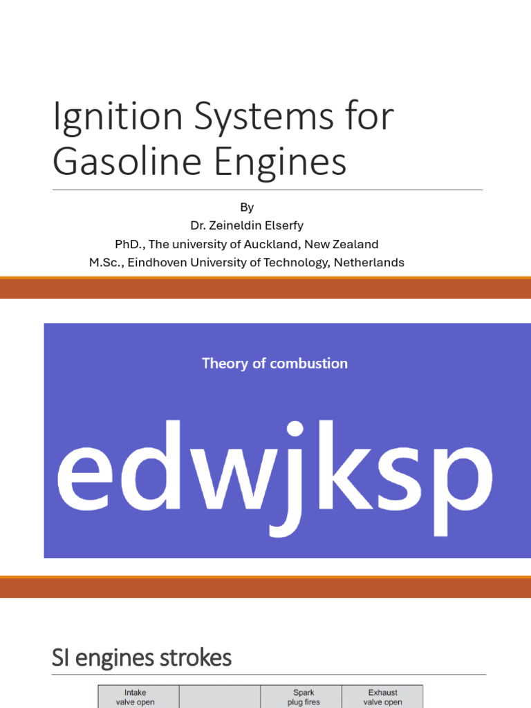 Ignition Systems for Gasoline Engines | PDF | Combustion | Fuel Injection