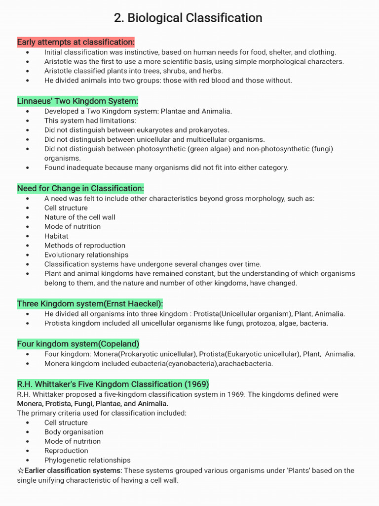 Biological Classification 260306 223708 | PDF