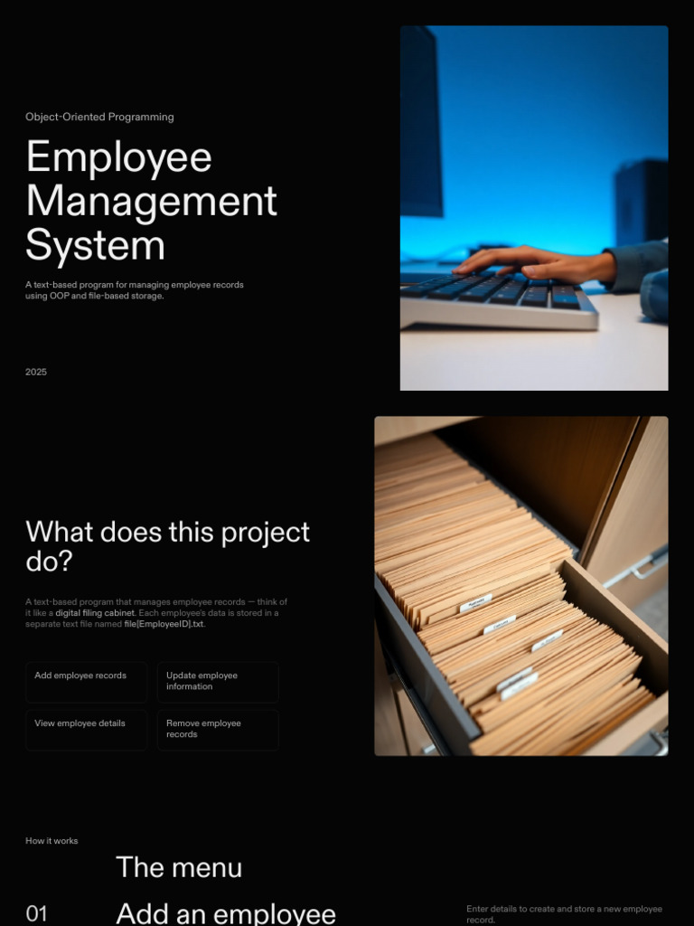 Employee Management System | PDF | Computer File | Menu (Computing)
