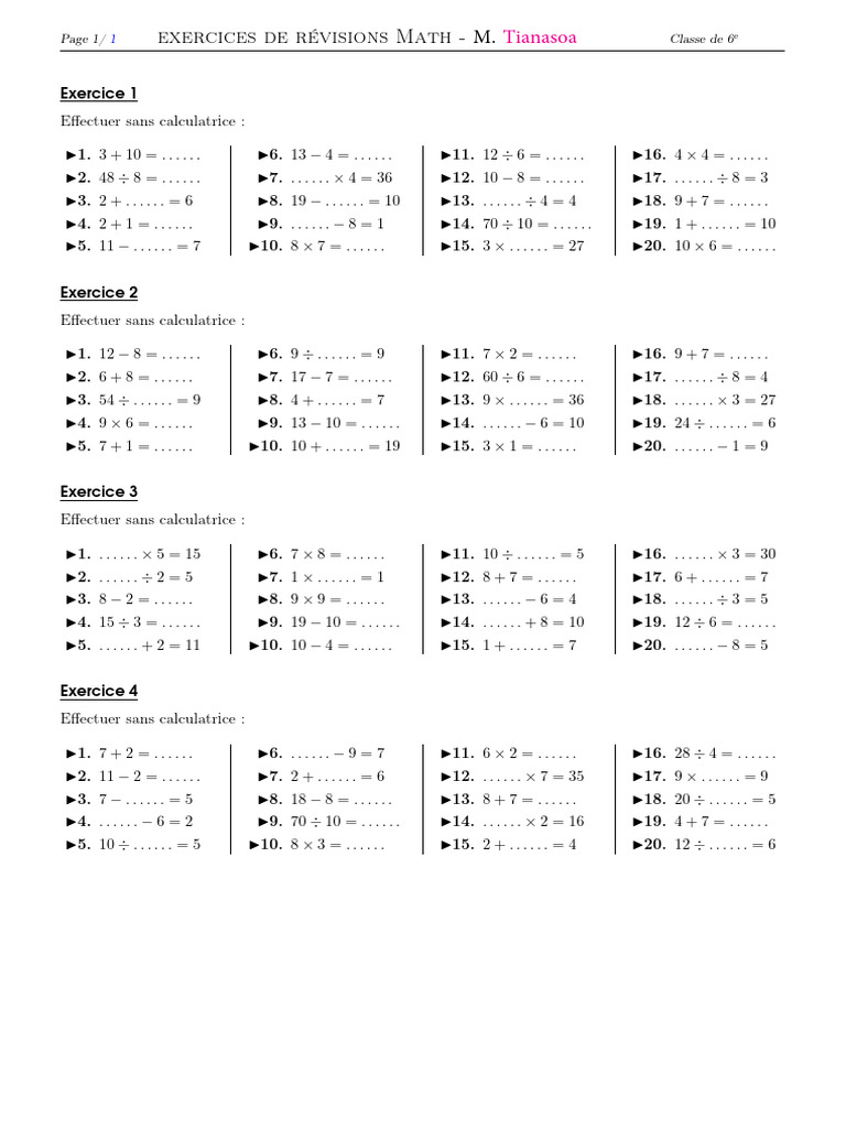 0001 13607 6 Ème Toupty Calcul-mental-1 Vt | PDF