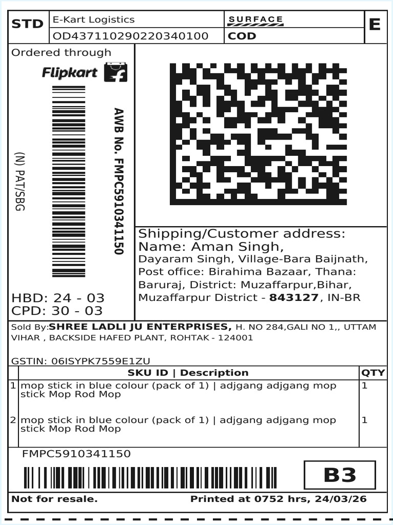 Flipkart Labels 24 Mar 2026-07-52 Cropped | PDF