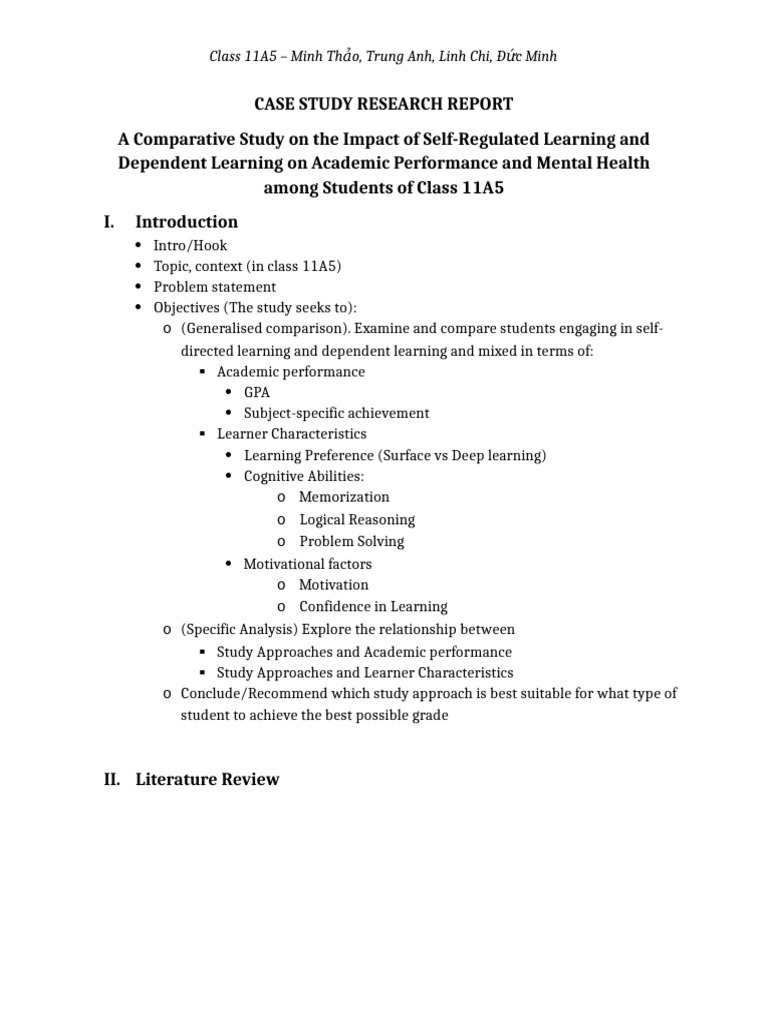 Case Study Research Report | PDF | Learning | Qualitative Research