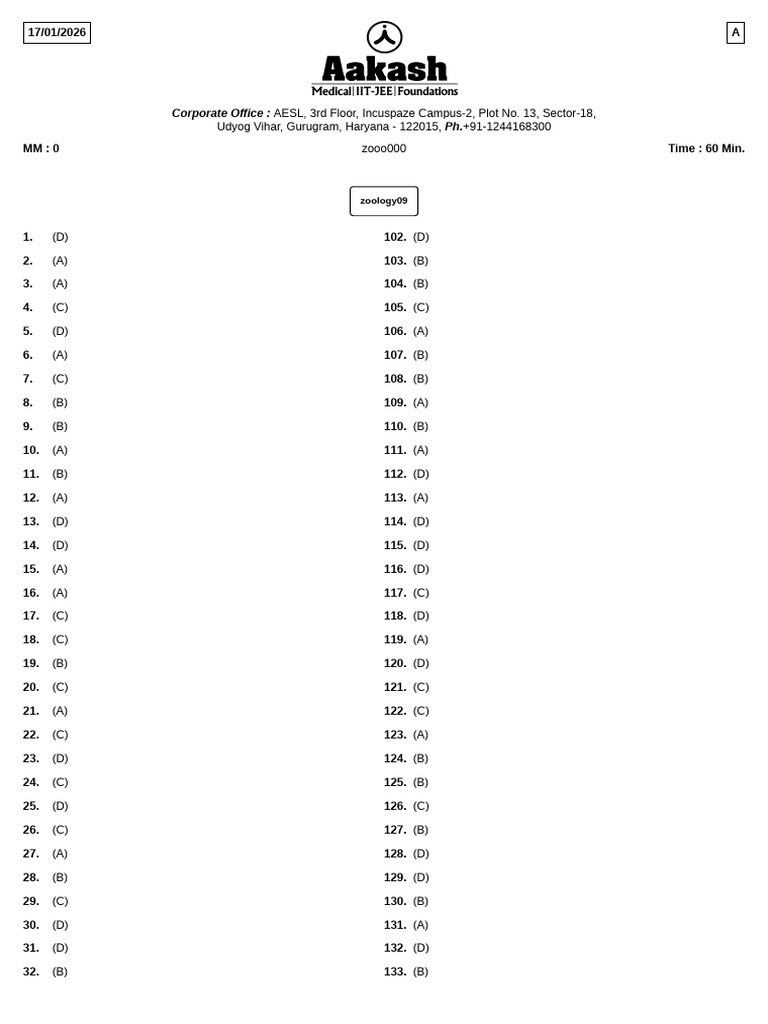Animal Kingdom Assignment 1 Answer Key | PDF | Mollusca | Fish