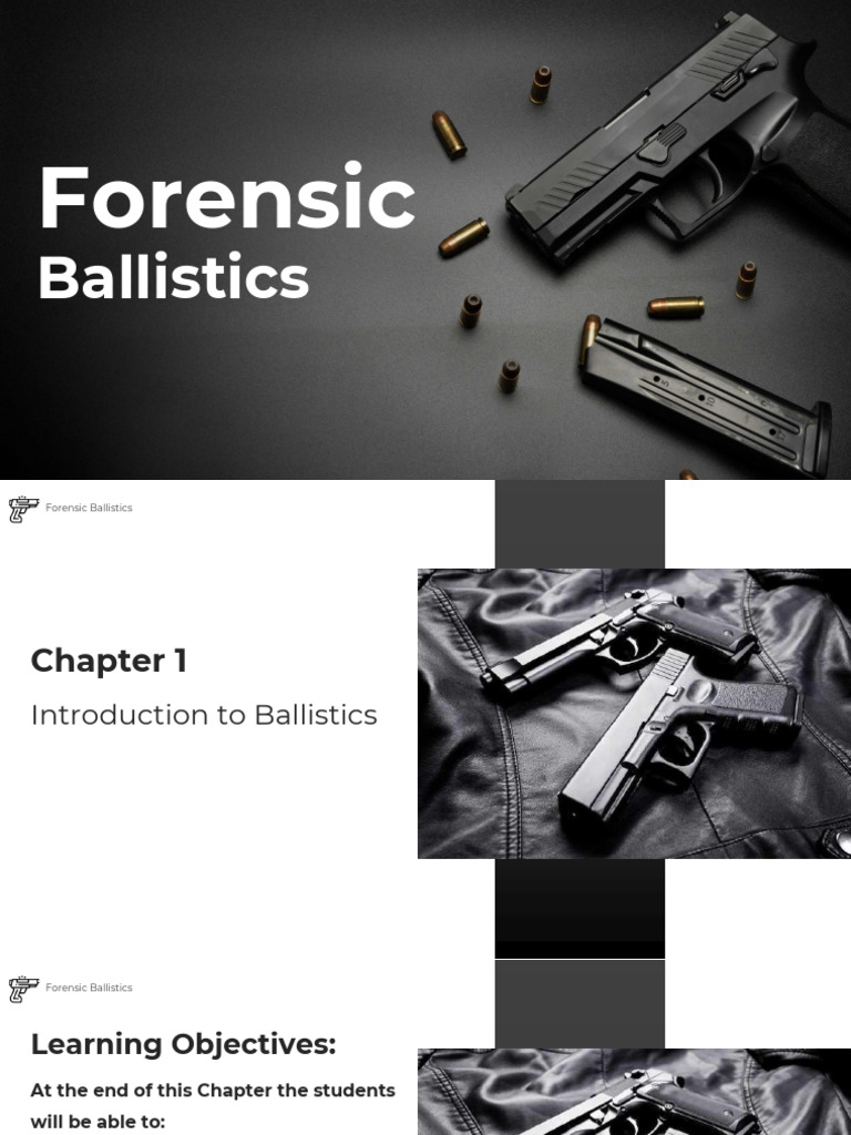 Forensic Ballistics Chapter 1 | PDF | Gun Barrel | Bullet