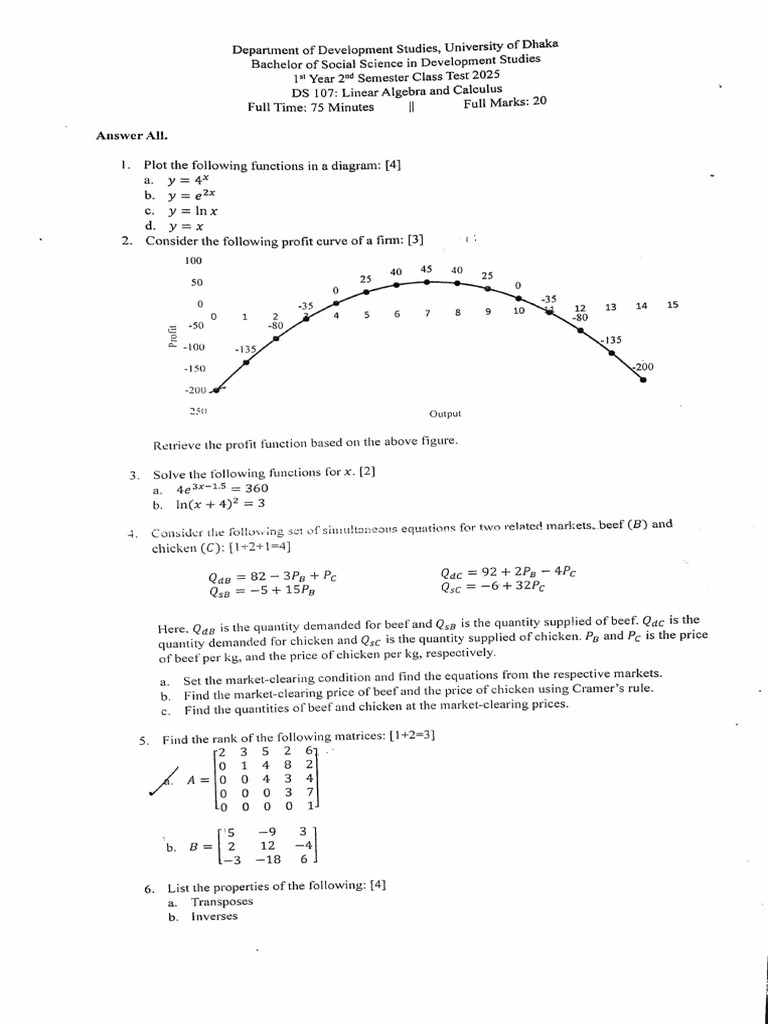 Class Tests | PDF