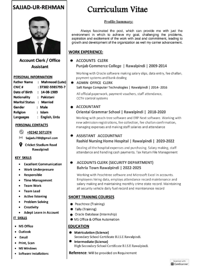 CV Template | PDF