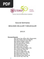 Guía de Seminarios de Biología Celular y Molecular 2012 - Medicina USMP Filial Norte