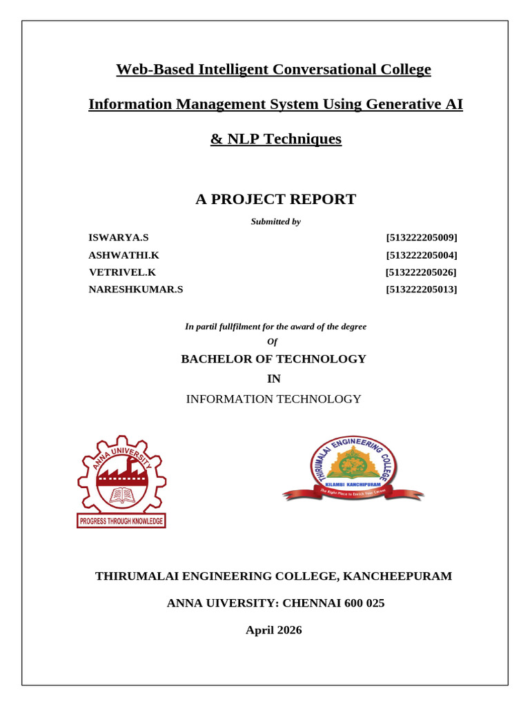 Ai Chatbot (1) | PDF | Databases | Information Retrieval
