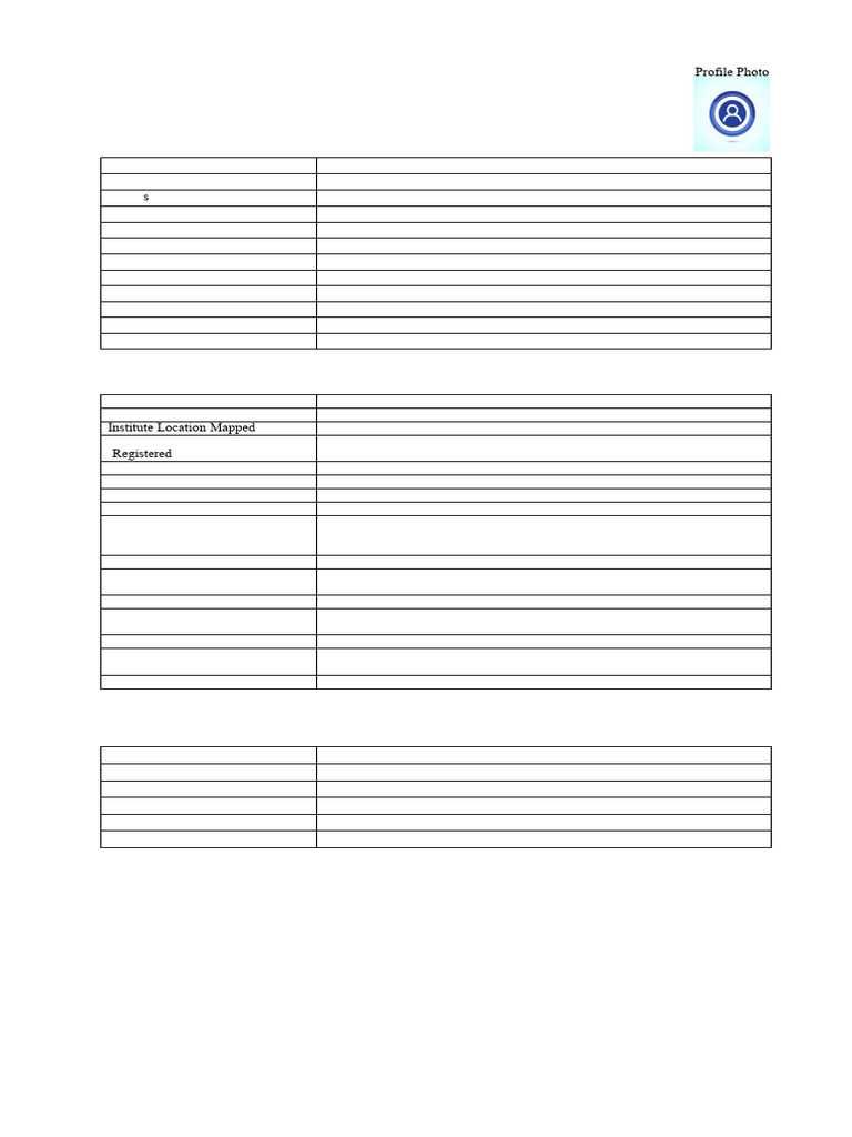 Annexure a Profile e Form | PDF