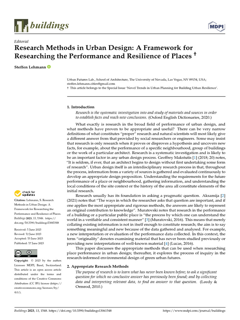 buildings-13-01548 | PDF | Qualitative Research | Quantitative Research