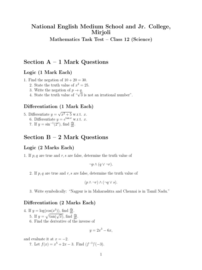 Task Test 12th | PDF
