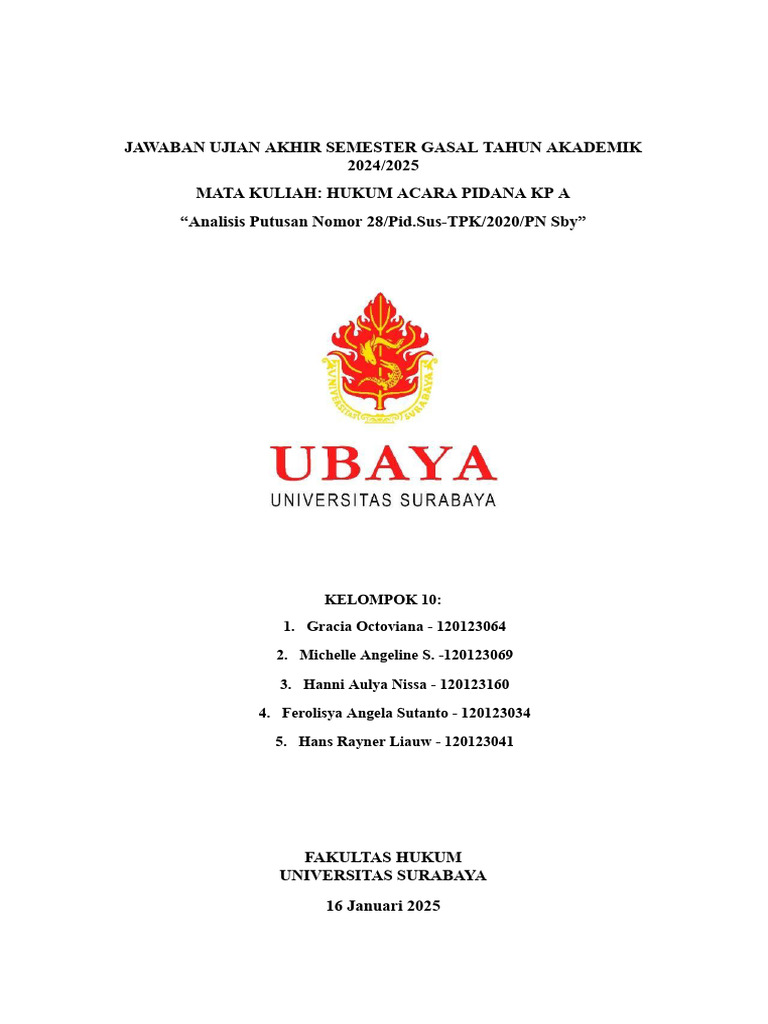 Hans Rayner Liauw - Uas Hapid KP A | PDF