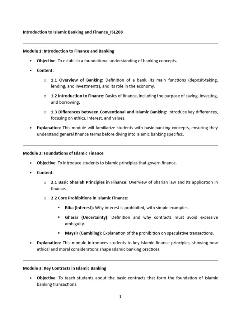 Introduction to Islamic Banking | PDF | Islamic Banking And Finance | Banks