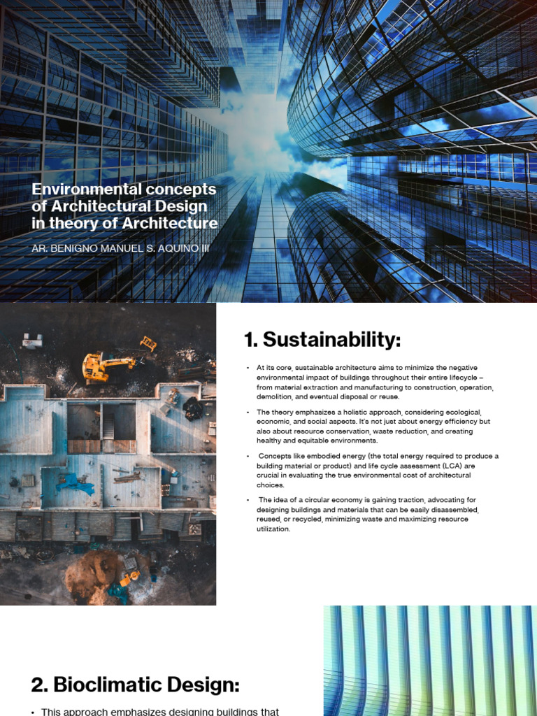 Environmental Concepts of Architectural Design in Architecture | PDF ...