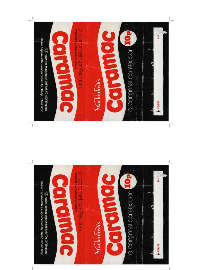 Caramac Wrappers True Wrap A4 6pages | PDF
