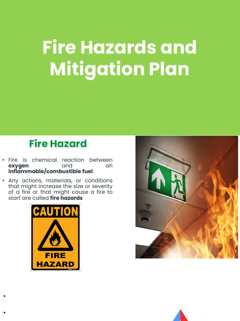 Fire Hazards and Mitigation Plan | PDF | Fires | Safety