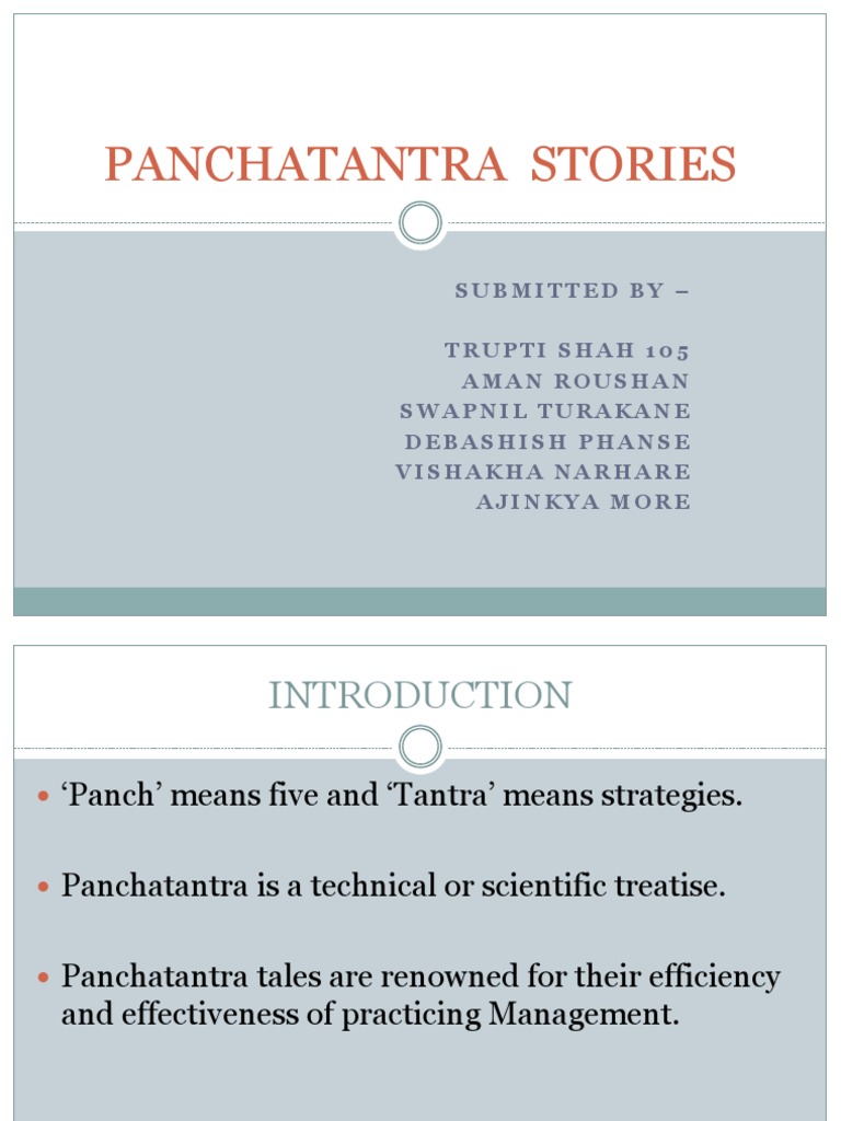 Panchatantra Stories | PDF