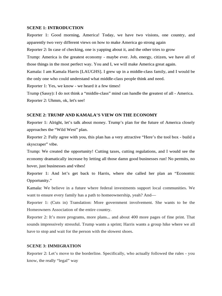 Script and Plan | PDF